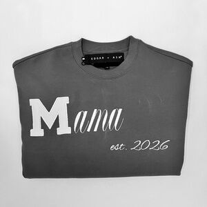 Heavyweight Mama Crewneck – est. 2026 – Embroidered/Applique M Sweatshirt